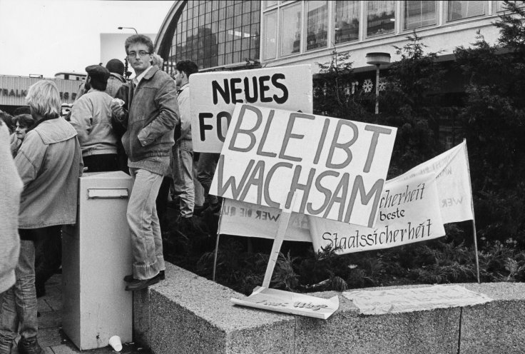 Demo durch die Ostberliner Innenstadt mit Abschlusskundgebung auf dem Alex. Quelle: Robert-Havemann-Gesellschaft/Jürgen Nagel