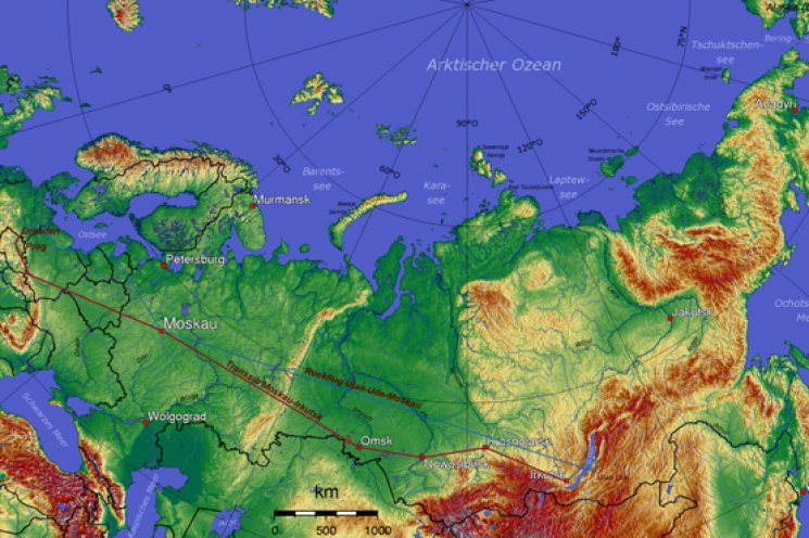 Die Sowjetunion birgt 11 Zeitzonen und Klimazonen vom Subtropischen bis zur Antarktis.