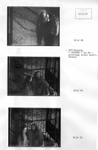 Stasi-Überwachungscollage: Am 20. September 1989 findet von 20 bis 22.30 Uhr ein Treffen der Kirche von Unten auf dem Gelände der Elisabethgemeinde in der Elisabethkirchstraße statt. Wolfgang Rüddenklau wird vom MfS mit versteckter Kamera observiert....