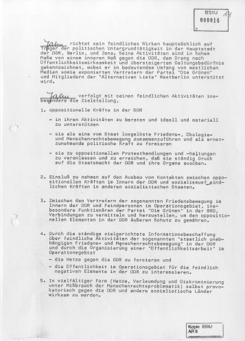 Das MfS verfolgt Roland Jahn auch in West-Berlin. Quelle: Robert-Havemann-Gesellschaft (BStU-Kopie), Seite 2 von 2