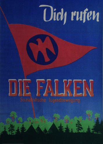 Plakat der Falken aus dem Jahre 1948. Quelle: Privat-Archiv Günther Schlierf