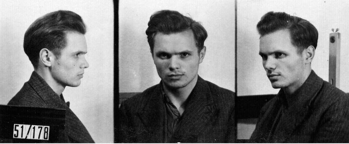 Erkennungsdienstliche Behandlung des Häftlings Achim Beyer im Mai 1951. Quelle: Privat-Archiv Achim Beyer