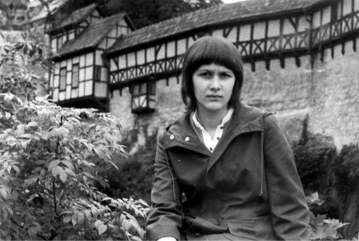 Dorothea Fischer während eines Ausflugs auf die Wartburg (1977). Quelle: Robert-Havemann-Gesellschaft