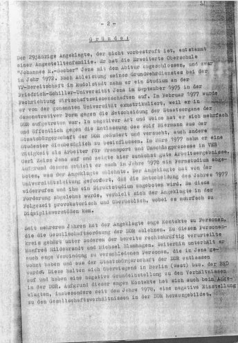 Urteil gegen Roland Jahn vom 20. Januar 1983. Quelle: Robert-Havemann-Gesellschaft, Seite 2 von 7, RHG_Fak_0892_a