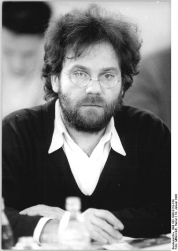 Carlo Jordan, Sprecher der Grünen Partei der DDR, 19. Januar 1990.
