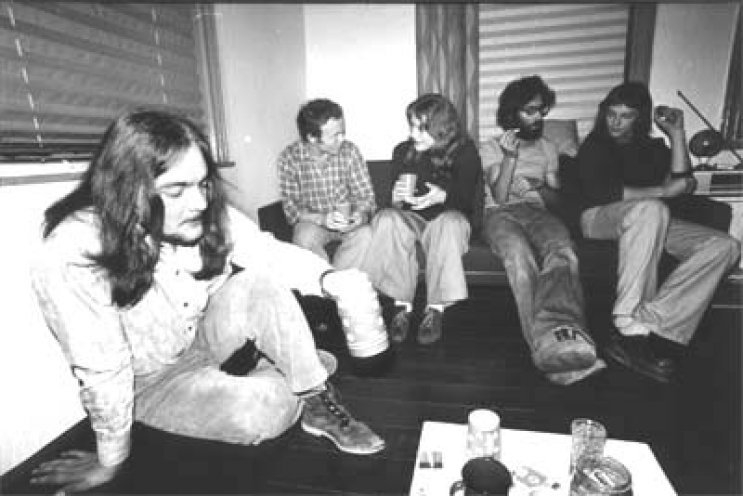 Fete bei Joachim Dömel in Jena, November 1975.