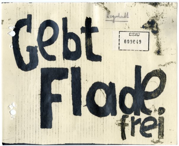 Flugblatt gegen die Inhaftierung Hermann Joseph Flades, Dresden, Januar 1951. Quelle: BStU, MfS, ZA/AS 41/57