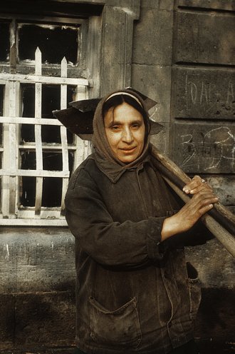 Portrait einer Georgierin in Tiblissi, 1985.