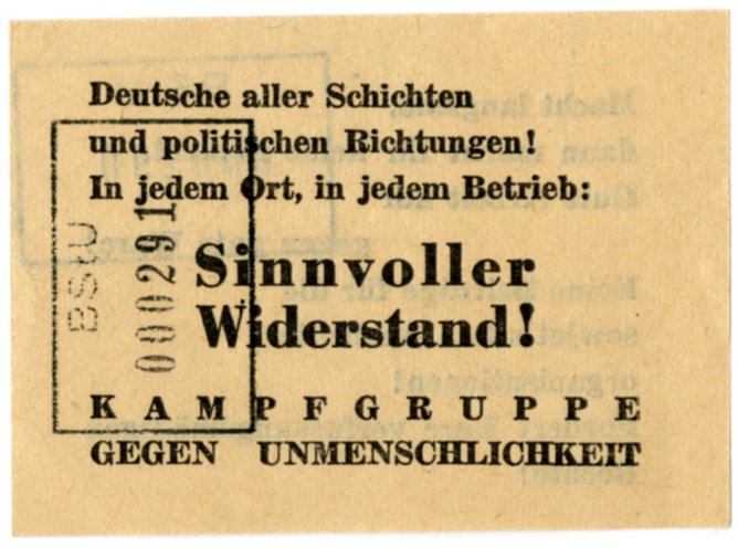 Natürlich alles illegal: Die von der KgU hergestellten Flugblätter werden Anfang der 1950er Jahre in der DDR verteilt. Quelle: BStU, MfS, AS 72/55, Bd. 2, Bl. 291