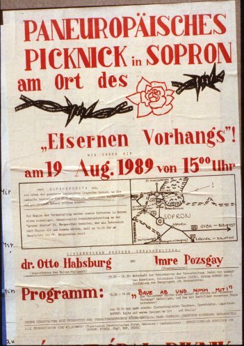 Am 19. August 1989 laden ungarische oppositionelle Gruppen um das Ungarische Demokratische Forum und die Paneuropa-Union zum "Paneuropäischen Picknick" an der Grenze zu Österreich bei Sopron in Ungarn ein. Dabei soll ein jahrzehntelang geschlossenes...