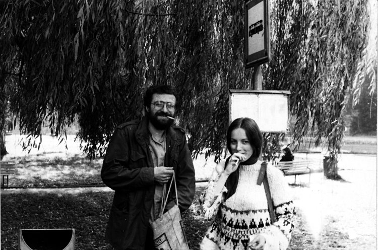 Erstes Treffen mit Thomas Auerbach in Karlsbad, Oktober 1977. Quelle: Robert-Havemann-Gesellschaft / RHG_Fo_HAB_20393
