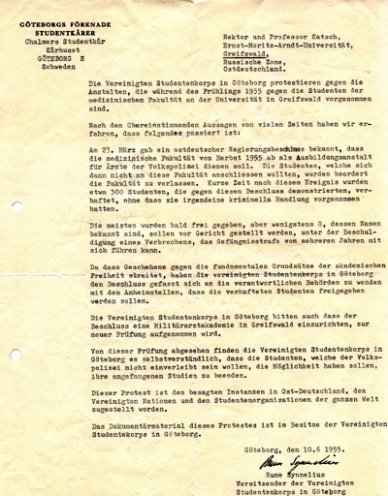 Internationale Solidarität mit den Studenten: Trotz strenger Nachrichtensperre werden die Ereignisse im Westen bekannt. Es hagelt Absagen zur Feier des 500. Gründungsjubiläums der Universität, und die DDR fürchtet um ihren internationalen Ruf. Im...