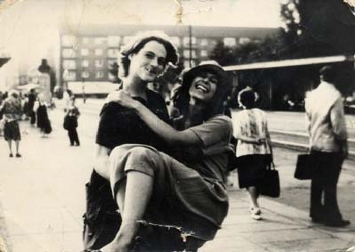 Johanna Kalex mit ihrem damaligen Freund 1979.