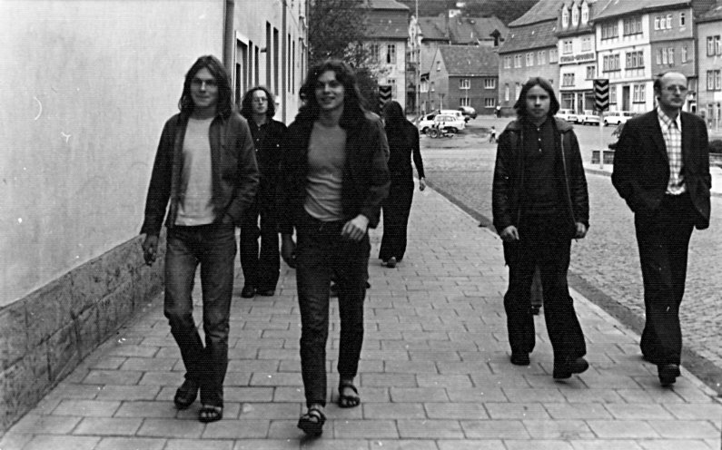 Die Freunde Matthias Domaschk und Manfred Hildebrandt während ihrer Zeit als Lehrlinge Ende 1970er Jahre. Quelle: Robert-Havemann-Gesellschaft / RHG_Fo_HAB_11729