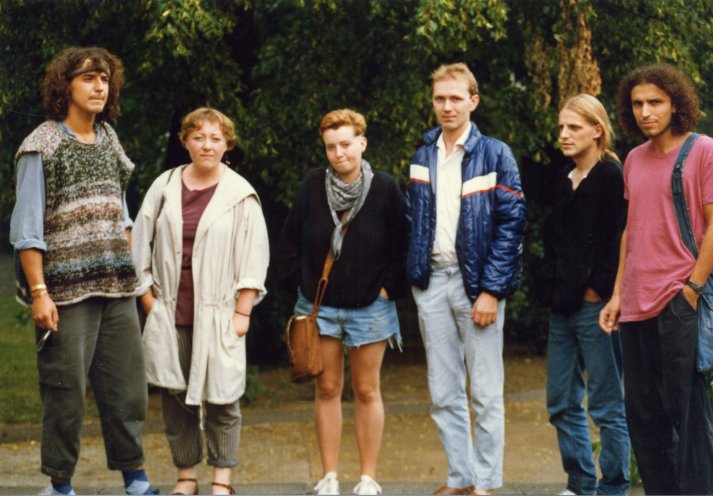 Mitglieder des Weißenseer Friedenskreises im Sommer 1989. Quelle: Robert-Havemann-Gesellschaft/Siegbert Schefke/RHG_Fo_HAB_10146