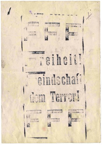 Ein von den Oberschülern mit einer Walze der KgU hergestelltes und in Werdau verteiltes Flugblatt. Quelle: Privat-Archiv Achim Beyer