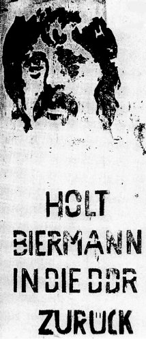 Protestplakat in Ost-Berlin, 1976. Quelle: BStU, MfS, HA XX/9 1269