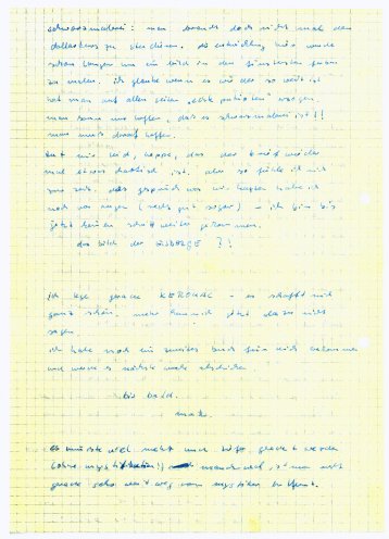 „Es müsste viel mehr und tiefer geredet werden“: Während seiner Armeezeit schreibt Matthias Domaschk an seinen Freund Klaus-Dieter Siegel (Heppe) diesen Brief (5. November 1978). Quelle: Robert-Havemann-Gesellschaft, Seite 2 von 2, RHG_Fak_0047_a