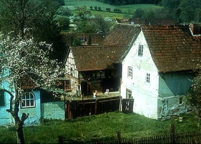 Das Haus von Michael Blumhagen in Graitschen im Frühjahr 1982, wenige Wochen vor dem Abriss. Foto: Manfred Hildebrandt;