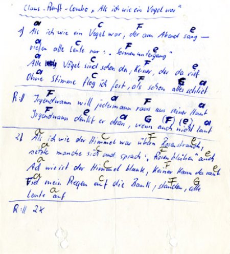 "Irgendwann will jedermann raus aus seiner Haut. Irgendwann denkt er dran, wenn auch nicht laut." Auch Ende der 1980er Jahre sind die Lieder und Texte von Renft bei Jugendlichen bekannt und beliebt. Alte Platten und Bänder werden von Hand zu Hand gereicht...