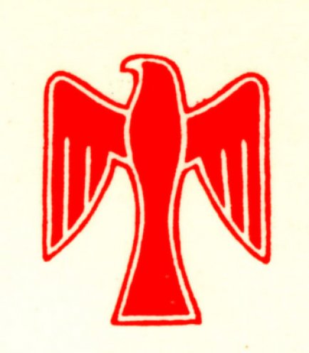 Das Symbol der SPD-nahen Jugendorganisation Die Falken aus der Nachkriegszeit, 1950er Jahre. Quelle: Landesbeauftragter für die Stasiunterlagen Berlin